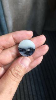 和田玉青花意境牌